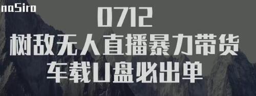 树敌‮习研‬社抖音无人直播暴力带货车载U盘必出单，单号单日产出300纯利润-比钱轻创