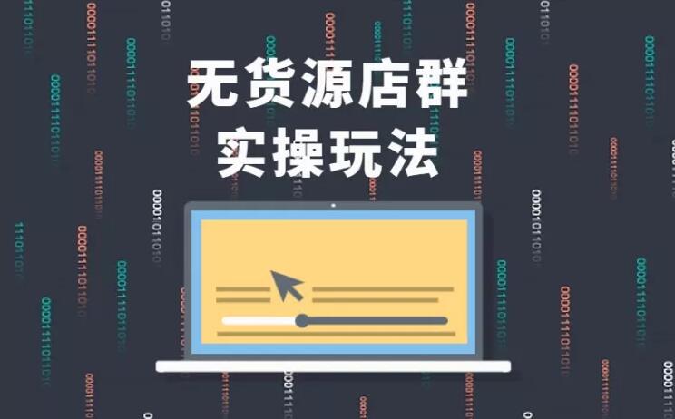 无货源店群实操玩法，蓝海选品的独特思路，店群软件操作方法（45节视频课）-比钱轻创