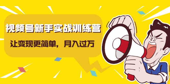 视频号新手实战训练营，让变现更简单，玩赚视频号，轻松月入过万-比钱轻创
