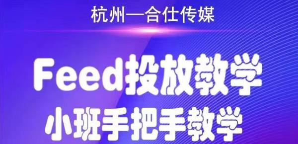 合仕传媒Feed投放教学，手把手教学，开车烧钱必须自己会-比钱轻创