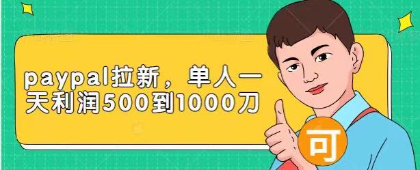 Paypal拉新赚美刀项目，单人一天利润500-1000刀【视频课程】-比钱轻创