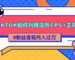详细解析TIKTOK如何利用海外CPS+工具0粉丝轻松变现月入过万-比钱轻创