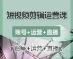 南小北短视频剪辑运营课：账号+运营+直播，零基础学习手机剪辑【视频课程】-比钱轻创
