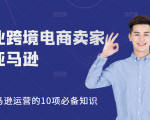 职业跨境电商卖家聊亚马逊：亚马逊运营的10项必备知识，12堂课让你看懂亚马逊运营-比钱轻创