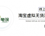 龟课·淘宝虚拟无货源电商5期，全程直播 现场实操，一步步教你轻松实现躺赚-比钱轻创