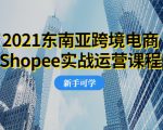 2021东南亚跨境电商Shopee实战运营课程，0基础、0经验、0投资的副业项目-比钱轻创