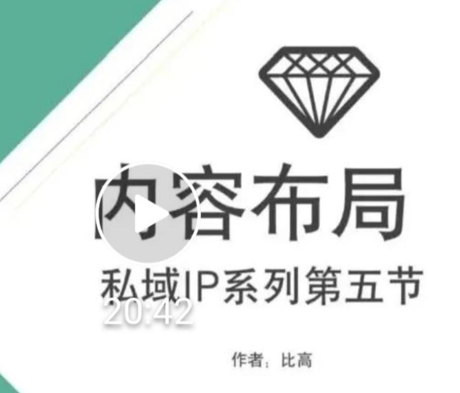 比高私域IP流量变现视频课，6个月10W粉，2235付费会员【完结】-比钱轻创