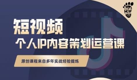 抖音短视频个人ip内容策划实操课，真正做到普通人也能实行落地-比钱轻创