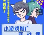 大狗来了：小游戏推广实战课，带你搭建一个游戏推广变现账号-比钱轻创