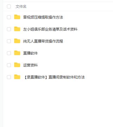 左小姐-直播带货俱乐部十三行、无人直播，全套教程附：工具、文档、话术资料-比钱轻创