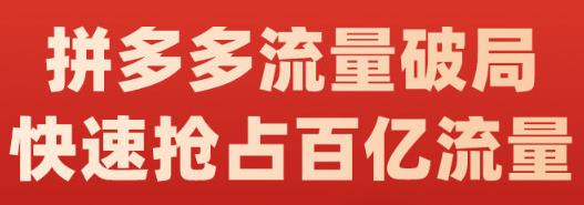 阿杰·拼多多流量破局:如何打黑标，爆款的思路，拼多多流量框架，快速抢占百亿流量-比钱轻创