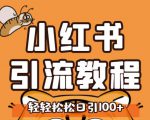 小红书运营引流全系列课程，每天引流100精准粉-比钱轻创