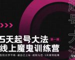 大播·五天起号魔鬼训练营，告别光学不练，逼自己上车，成败与否，5天拿到结果-比钱轻创