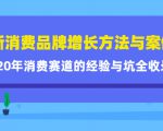 新消费品牌增长方法与案例精华课：20年消费赛道的经验与坑全收录-比钱轻创