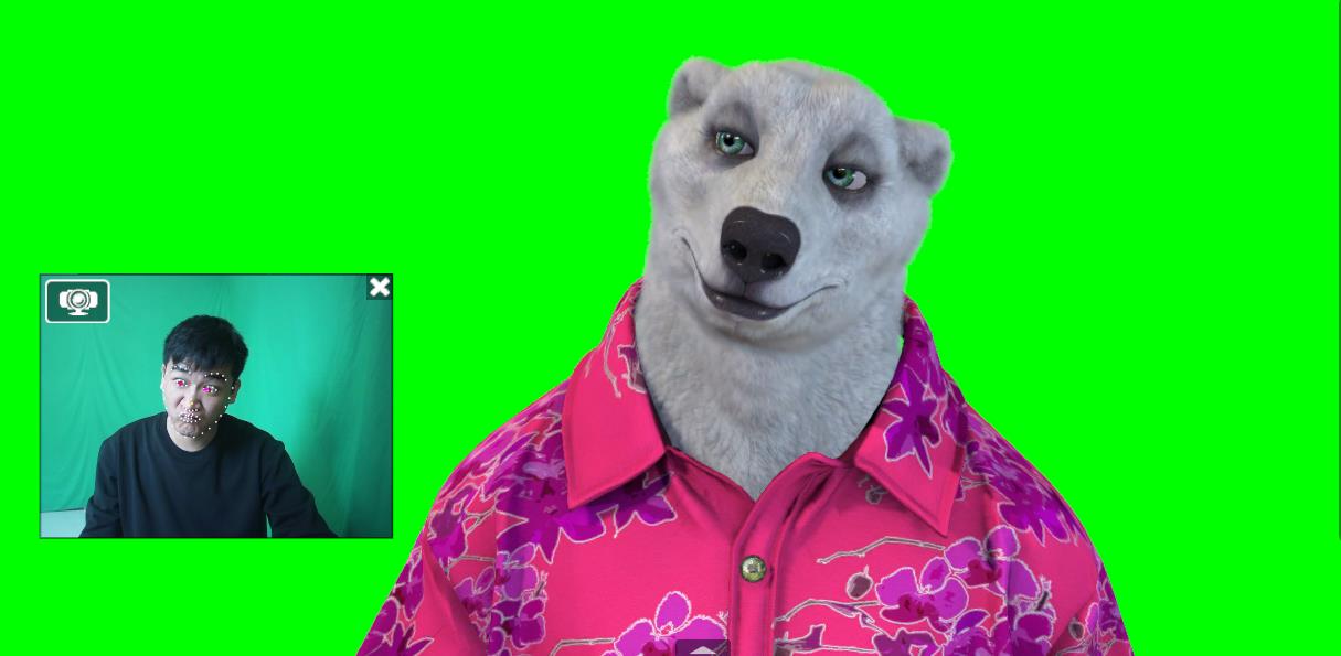 实时直播换脸卡通形象出镜,卡通形象面部捕捉(软件+教程)-比钱轻创