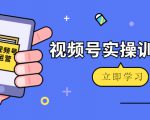 微信视频号实操训练营：视频号起号运营纯干货玩法！-比钱轻创