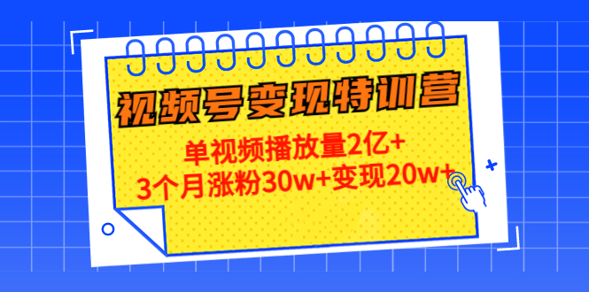 21天视频号变现特训营：单视频播放量2亿+3个月涨粉30w+变现20w+（第14期）-比钱轻创