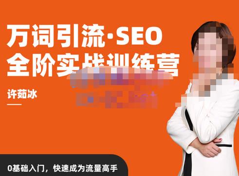 许茹冰·万词引流-SEO全阶实战训练营，0基础入门，快速成为流量高手-比钱轻创