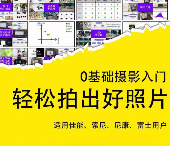 0基础摄影入门，轻松拍出好照片（适用佳能、索尼、尼康、富士用户）-比钱轻创