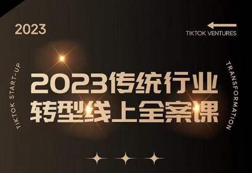 数据哥2023传统行业转型线上全案课，2023年传统行业如何转型线上，线上创业/传统转型避坑宝典-比钱轻创