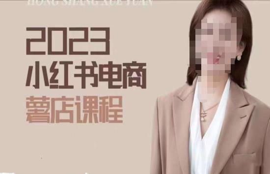 2023小红书电商课，新手小白从0~1玩转小红书薯店电商-比钱轻创