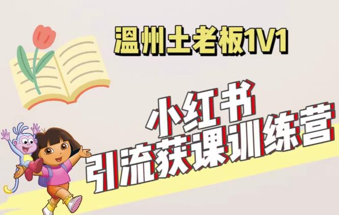 小红书1对1引流获客训练营：账号、内容、引流、成交（价值3999元）-比钱轻创