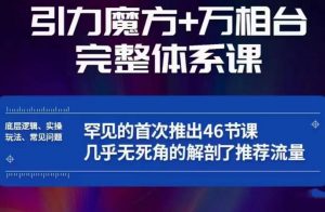 引力魔方万相台完整体系课：底层逻辑、实操玩法、常见问题，无死角解剖推荐流量-比钱轻创