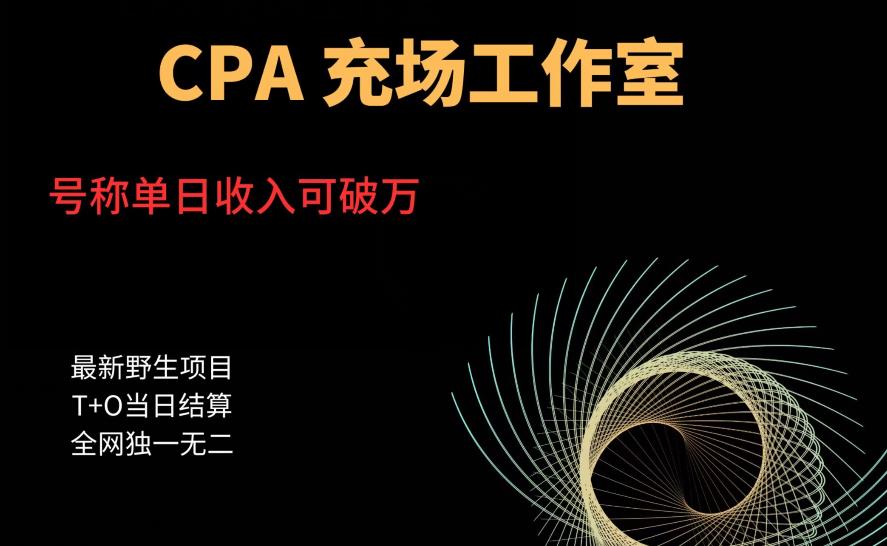 cpa充场工作室，号称单日收入10000+（揭秘）-比钱轻创