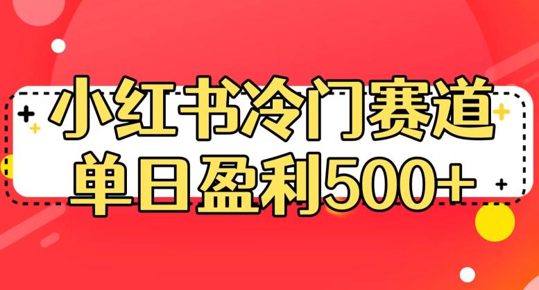 小红书冷门赛道，单日盈利500+【揭秘】-比钱轻创