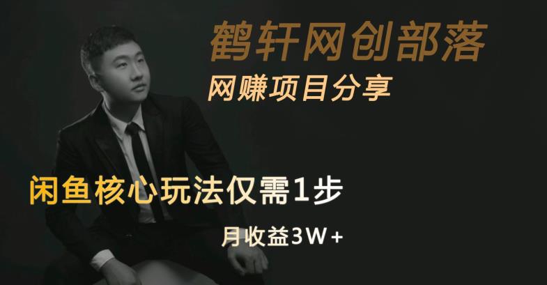 闲鱼核心玩法不卖货也能1年变现20W，玩法简单-比钱轻创
