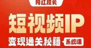网红校长短视频IP变现通关秘籍｜系统课，产品篇，短视频篇，商业篇，私域篇，直播篇-比钱轻创