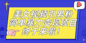 价值3980的男粉暴力引流变现项目，一部手机简单操作，新手小白轻松上手，每日收益500+【揭秘】-比钱轻创