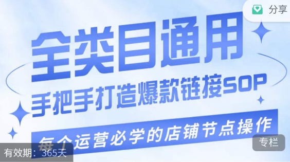 单品爆款打造实操运营，单品爆款从“0”-“1”手把手演练运营步骤-比钱轻创