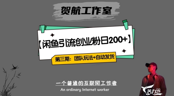 第三期：暴力引流，无脑搬运，闲鱼创业粉引流一天200+，更新全自动发货的团队闭环模式【揭秘】-比钱轻创