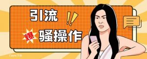 最新引流骚操作，单账号日引50-100，简单粗暴，适合于小白各行各业都可以进行操作，精准粉丝加到爆-比钱轻创