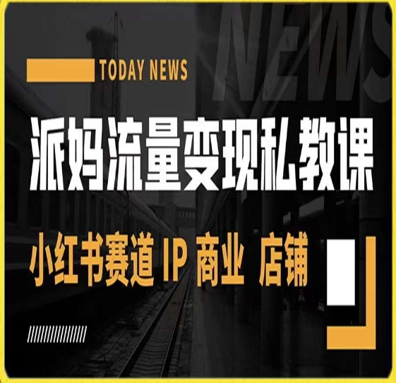 派妈流量变现私教课，小红书赛道IP  商业  店铺 -比钱轻创
