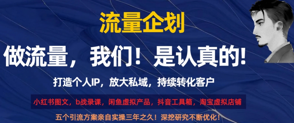 流量企划，打造个人IP，放大私域，持续转化客户【揭秘】-比钱轻创