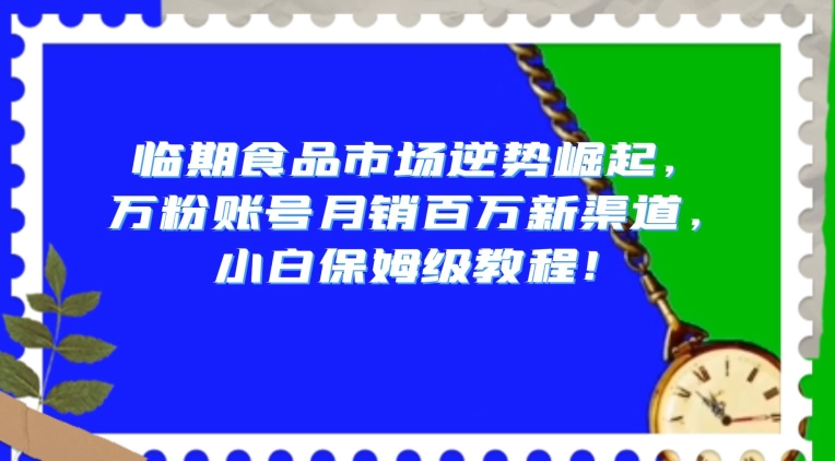 临期食品市场逆势崛起，万粉账号月销百万新渠道，小白保姆级教程【揭秘】-比钱轻创