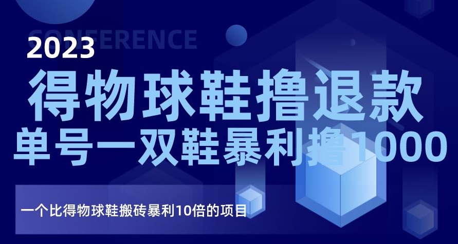 2023得物球鞋撸退款，单号一双鞋暴利撸1000，一个比得物球鞋搬砖暴利10倍的项目【揭秘】-比钱轻创
