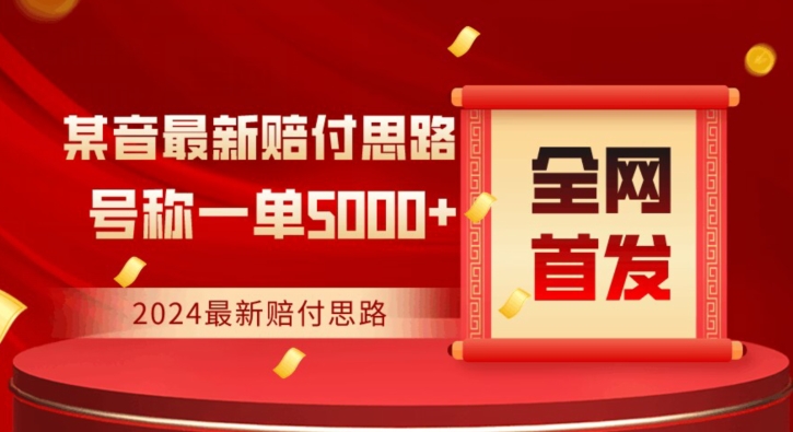 全网首发，2024最新抖音赔付项目，号称一单5000+保姆级拆解【仅揭秘】-比钱轻创