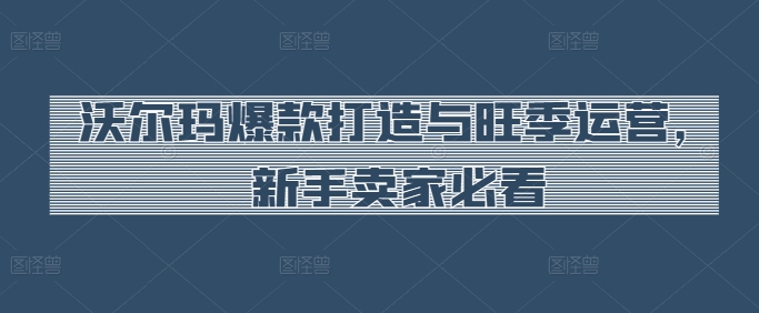 沃尔玛爆款打造与旺季运营，新手卖家必看-比钱轻创