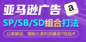 亚马逊SP/SB/SD广告组合打法，揭秘大卖利润暴涨7倍战术-比钱轻创