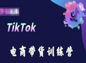 TikTok电商带货训练营,跟随时代潮流,跨境掘金-比钱轻创