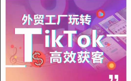 外贸工厂玩转TikTok高效获客，多种引流方式与账号定位技巧，拆解爆款短视频打造成功案例-比钱轻创