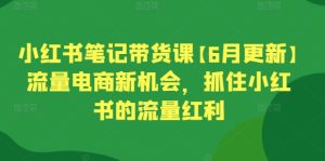 小红书笔记带货课【6月更新】流量电商新机会，抓住小红书的流量红利-比钱轻创