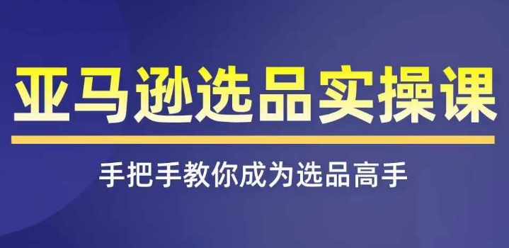 亚马逊选品实操课程，快速掌握亚马逊选品的技巧，覆盖亚马逊选品所有渠道-比钱轻创