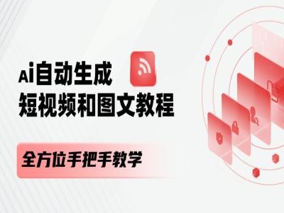 AI自动生成短视频和图文课程，全方位手把手教学-比钱轻创