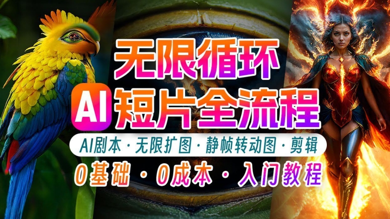 AI剪辑无限循环画面：新手轻松月入上万的秘技【揭秘】-比钱轻创