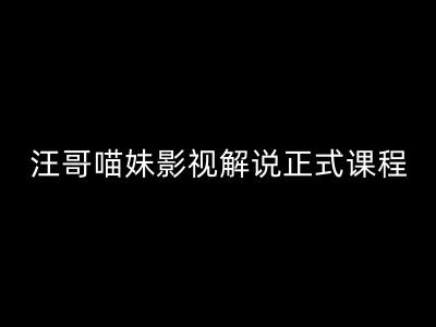 汪哥影视解说正式课程：剪映/PR教学/视解说剪辑5大黄金法则/全流程剪辑7把利器等等-比钱轻创