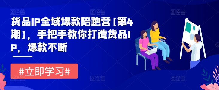 货品IP全域爆款陪跑营【第4期】，手把手教你打造货品IP，爆款不断-比钱轻创